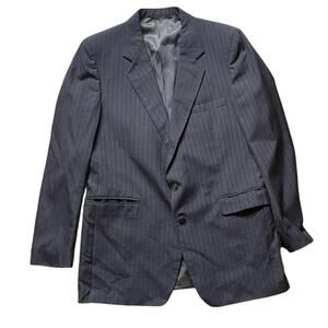 Givenchy Gentleman Vintage Navy Pinstripe Blazer • Size 44 US / 52 EU / XL 🗣